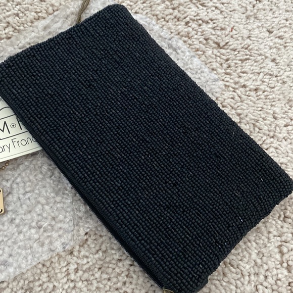 NWT Mary Frances Black Multi-Color Beaded Crossbody Purse - Picture 5 of 11